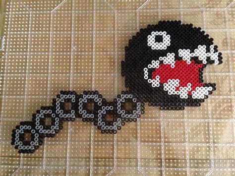 Chain Chomper Mario perler beads by S Sharda Melty Bead Patterns ...