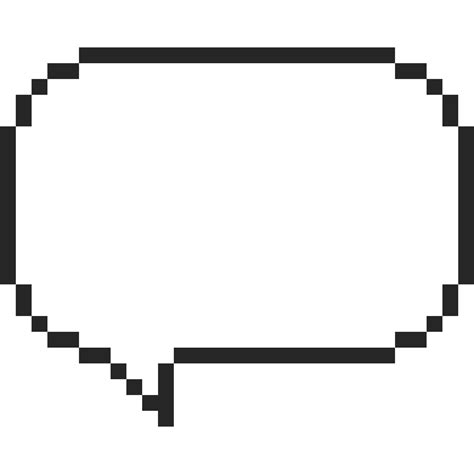 Pixel art speech bubble 27517770 PNG