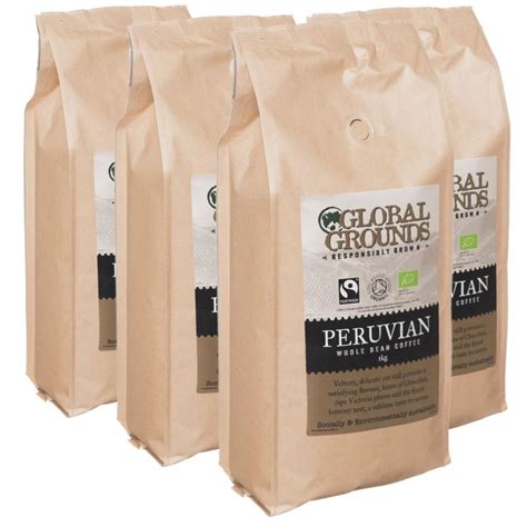 4 x 1kg Organic Certified Coffee Beans