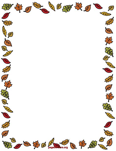 Fall Borders Pictures – Clipartix