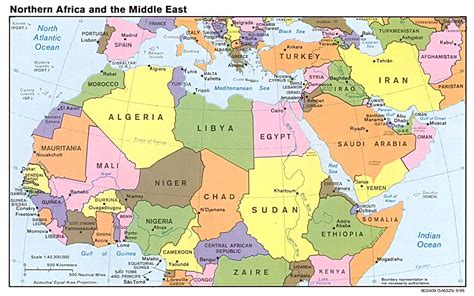 Political Map Of Northern Africa - Allina Madeline