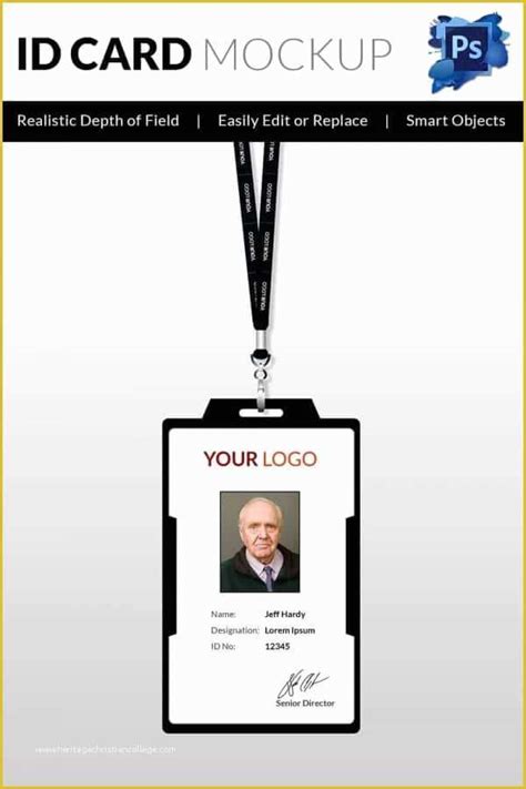 Free Photo Id Badge Template Of 30 Blank Id Card Templates Free Word ...