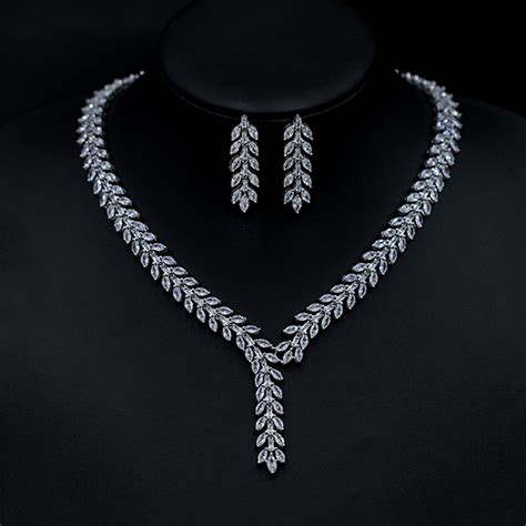 Best Platinum Plated Luxury 2 Piece Jewelry Set