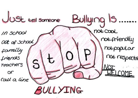 Anti Bullying Poster Drawing Ideas Think before you speak classroom ...