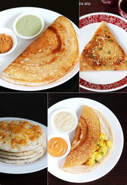 22 Dosa varieties | South Indian dosa varieties for breakfast