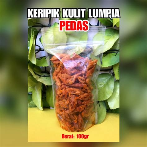 Jual keripik pedas kulit lumpia cemilan snack | Shopee Indonesia