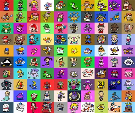 100 Mario Characters – NBKomputer