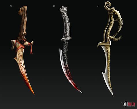 Robert Simic - Dark Fantasy Weapon - Dagger Design