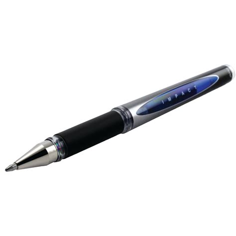 uni-ball Blue Signo Impact Rollerball Gel Pens, Pack of 12 - 9006051