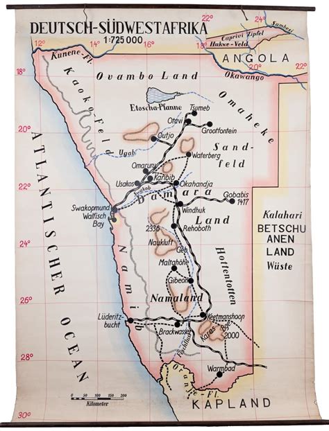 Bid Now: GERMAN EMPIRE SOUTH WEST AFRICA MAP - September 6, 0122 10:00 ...