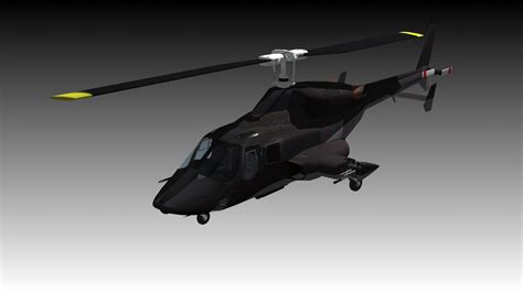 Airwolf Bell 222 Helicopter 3D Model - CGTrader.com