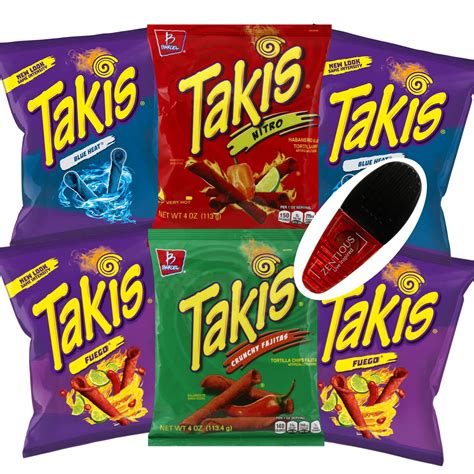 Buy Takis Variety Pack All Flavors - 6 Pack Of Takis Blue Heat (2 ...