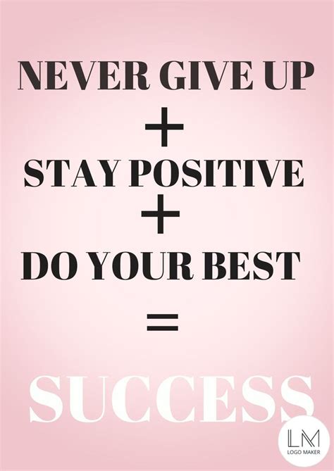 Motivational Quotes for Success - Never Give Up and Stay Positive