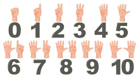 Math count finger gesture 693716 Vector Art at Vecteezy