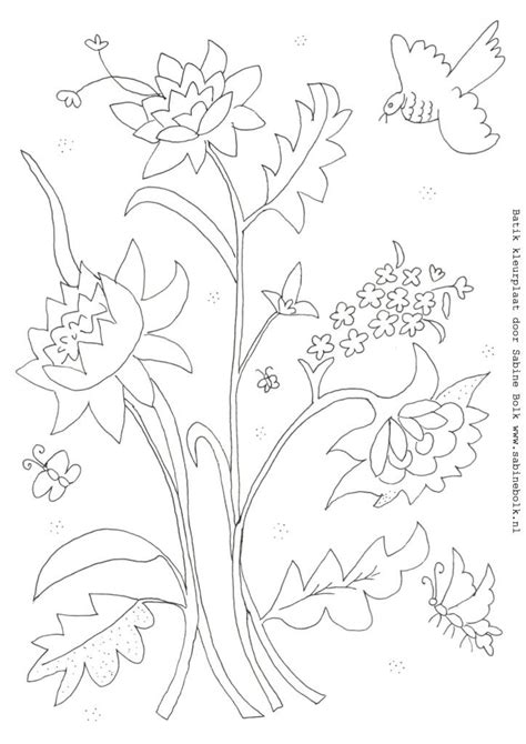 Colouring pages inspired by Batik motifs ~ Free download - Sabine Bolk