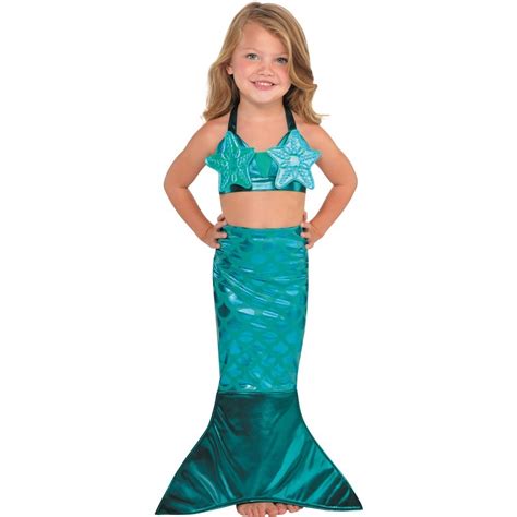 Mermaid Tail Kids Costume Small - Blue | BIG W