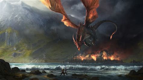 J. R. R. Tolkien, Fantasy Art, Dragon, The Hobbit, Smaug, The Lord Of ...