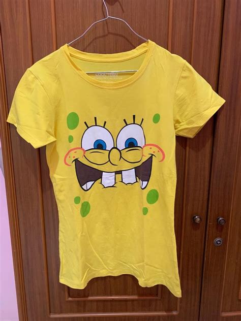 Kaos Spongebob, Women's Fashion, Women's Clothes, Tops on Carousell