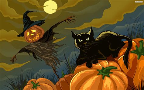 Black Cat Halloween Wallpaper - WallpaperSafari