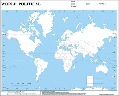 Practice Map The World Political Big Set of 100 – Size is About A4 Size ...