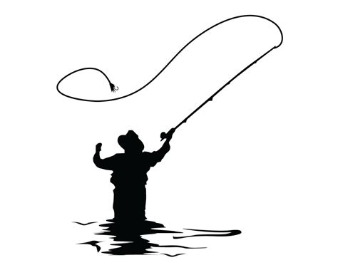 Fly Fisherman Silhouette at GetDrawings | Free download