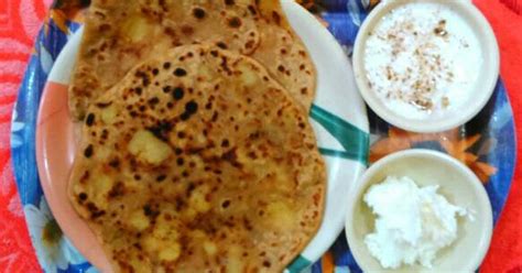 Aloo paratha with butter & curd Recipe by Kaur Jass - Cookpad