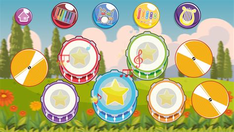 🕹️ Play Instruments for Kids Game: Online Virtual Piano, Drums, Lyre ...