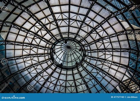 Looking Up at a Dome Inside a Building in Philadelphia, Pennsylvania ...