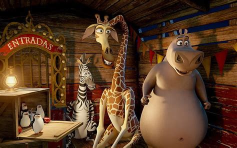 3840x2160px | free download | HD wallpaper: Madagascar 3 Characters ...