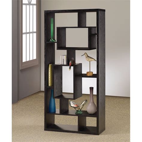 Asymmetrical Cube Black Book Case with Shelves - Walmart.com - Walmart.com