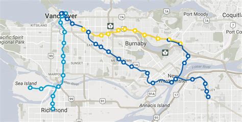 Skytrain Vancouver Route Map