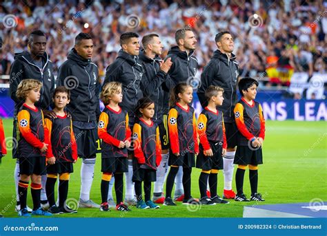 Juventus Players at the UCL Match between Valencia CF and Juventus FC ...