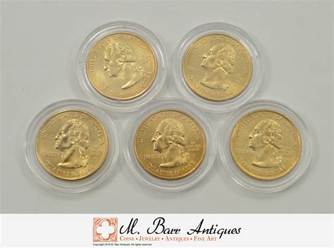 Historic Coin Collection - 2005 24 Karat Gold Quarters Philadelphia ...