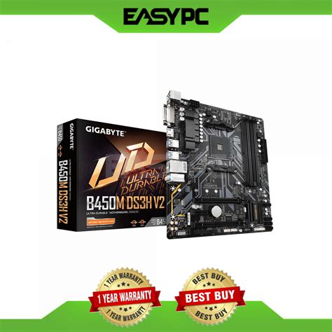 EasyPC | Gigabyte B450M-DS3H / B450M-DS3H V2 Socket Am4 Ddr4 ...