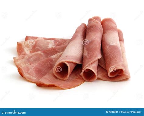 Cured meat stock image. Image of lunch, coldcut, slice - 4335381