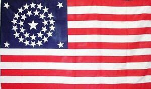 3x5 ft 34 STAR CIRCULAR UNION CIVIL WAR FLAG 1861-1863 Print Polyester ...