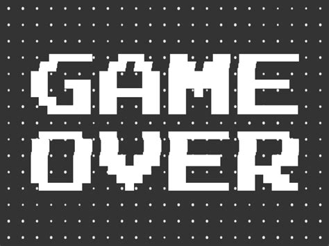 👾 GAME OVER Animation 👾 by Jack Gill on Dribbble