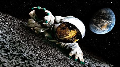 Astronaut on the Moon Wallpaper - WallpaperSafari