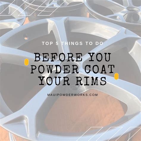 Nov 27, 2019 - Powder coating your rims is a great way to update a ...