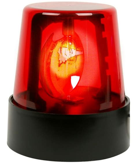 Red Police Beacon Light - Halloween Prop