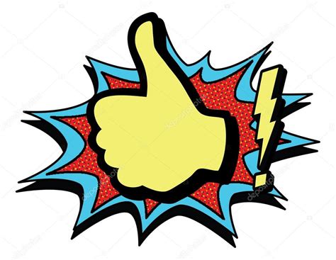 Vintage Pop Art Thumbs Up. Stock Vector Image by ©scotferdon #69097599