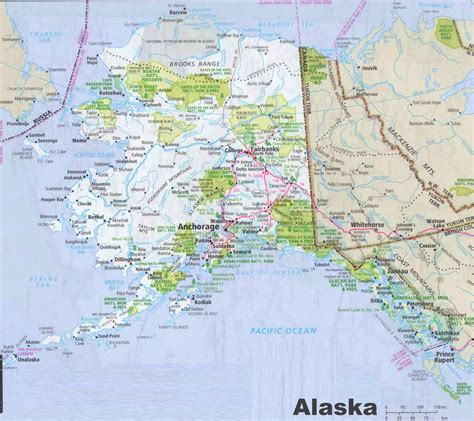 Alaska Map With Cities - Zip Code Map