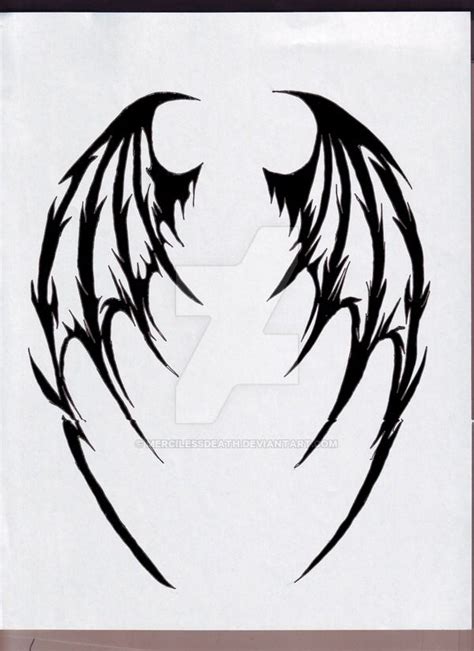 Demon Wings by MercilessDeath on DeviantArt Angel Wings Tattoo On Back ...