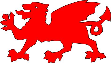 Welsh Dragon Silhouette - ClipArt Best