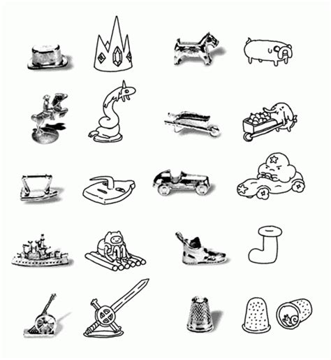 Monopoly Pieces Clipart