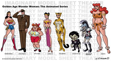 Golden Age Wonder Woman model sheet by SpawnofSprang on DeviantArt