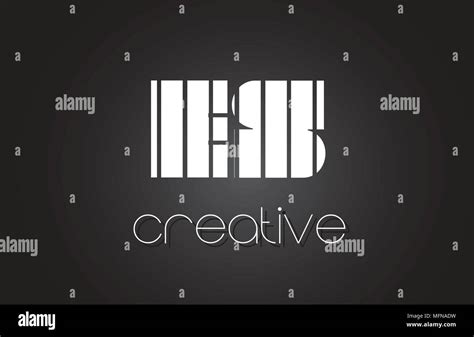 ES E S Creative Letter Logo Design With White and Black Lines Stock ...