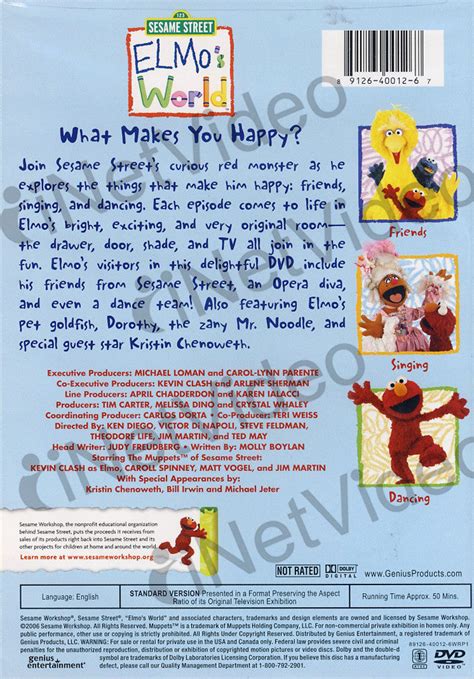 Elmo s World - What Makes You Happy (Sesame Street) on DVD Movie