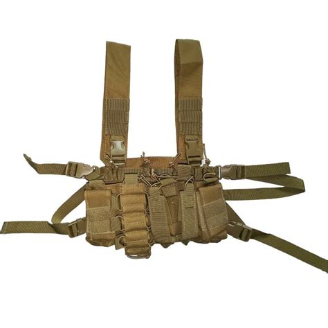 Tactical Chest Rig with 4 Molle Pouches - Military Tactical Chest ...