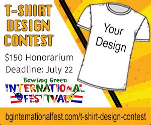 T-shirt design contest - Bowling Green International Festival